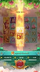 Legendary Monkey King · Mengenali indikator 1024 Ways dan animasi Expanding Reel pada gulungan.